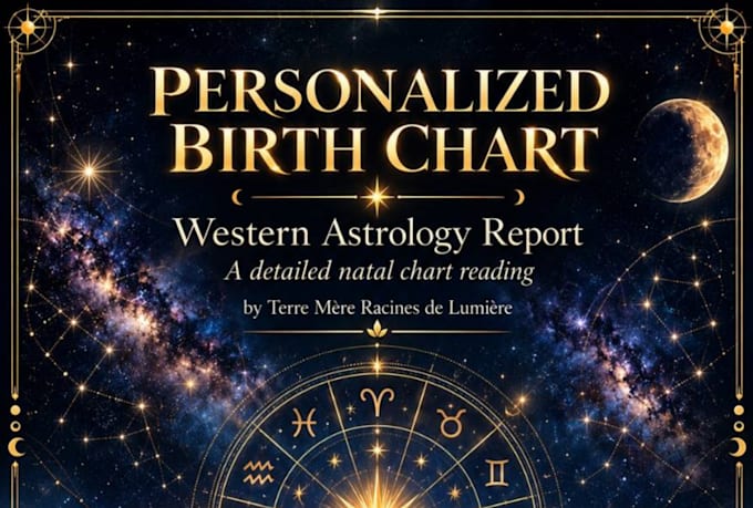 create your personalized western astrology natal birth chart PDF